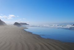 On the beach