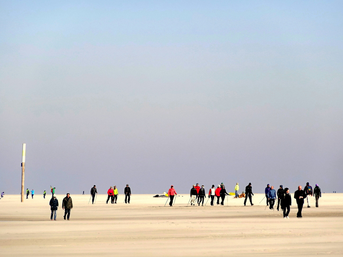 on the beach