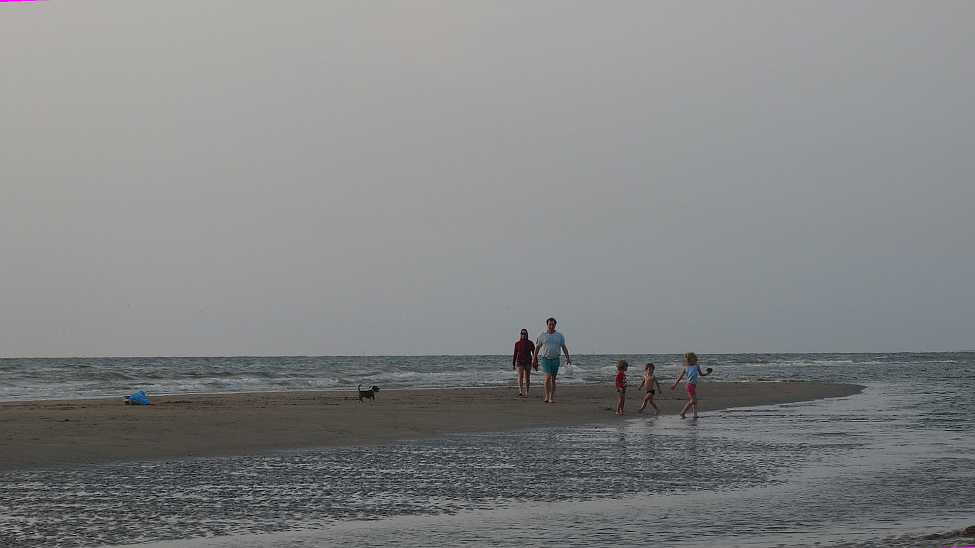 On the beach