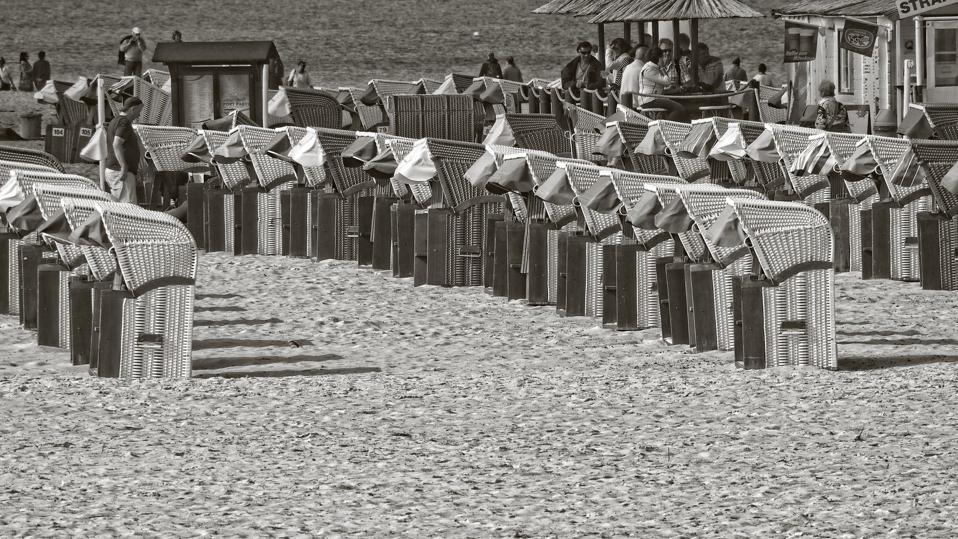 on the beach