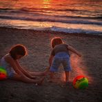 on the beach