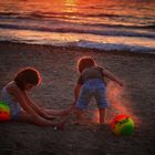 on the beach