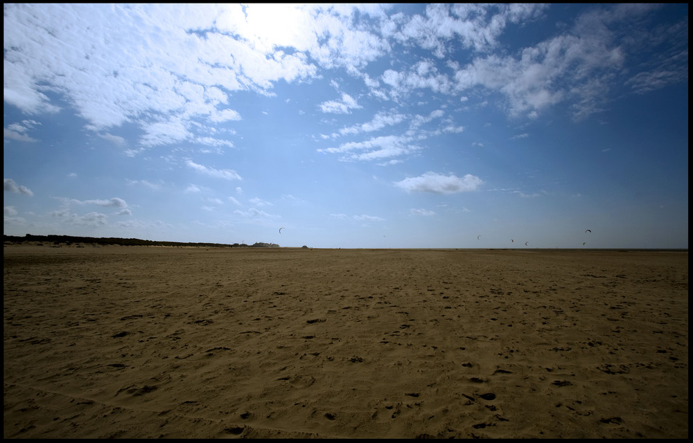 On the beach