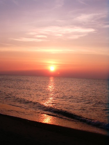 on the beach