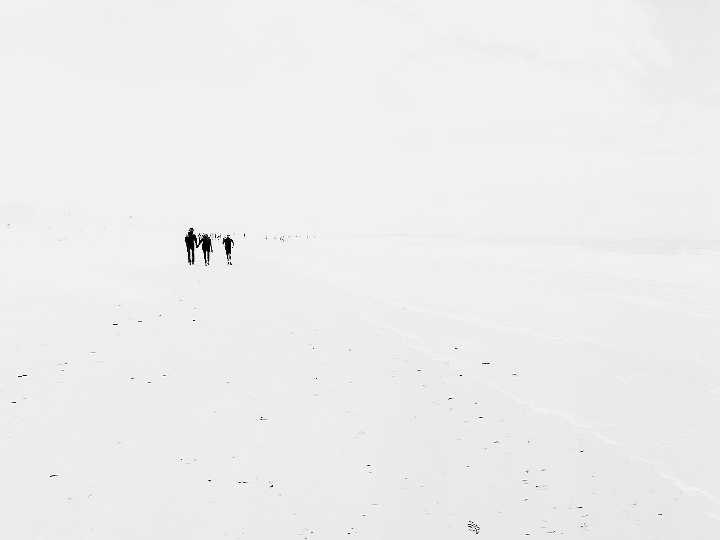 On the beach