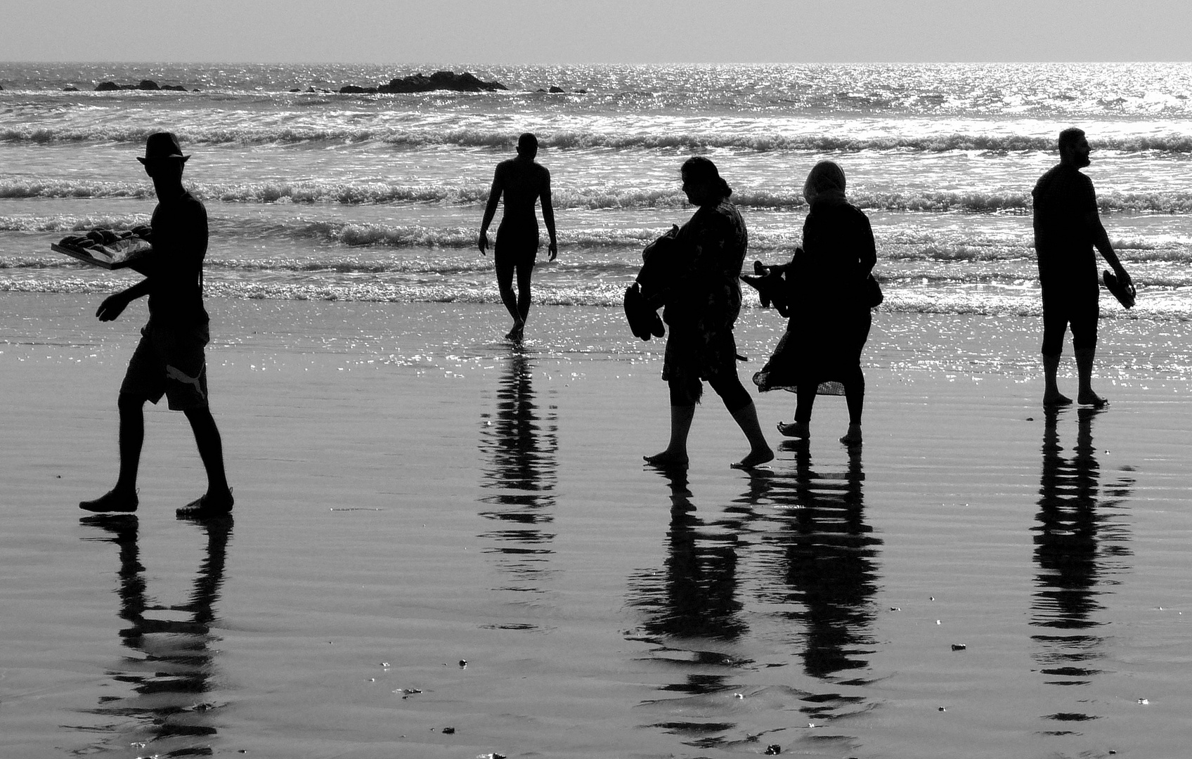 On the beach