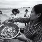 On the beach in Vietnam: Frischer Fang