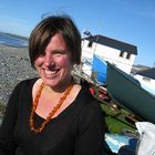 On the beautiful beach in ugly Borth, Wales