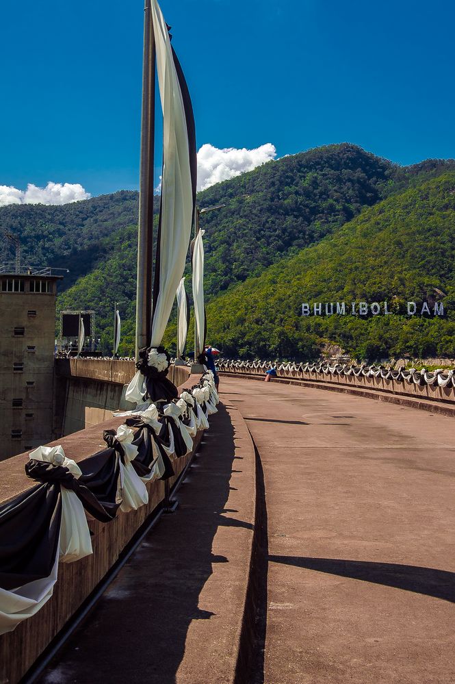 On the Bhumibol Dam in Tak province