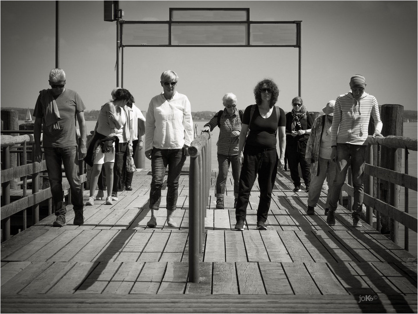 on the boardwalk