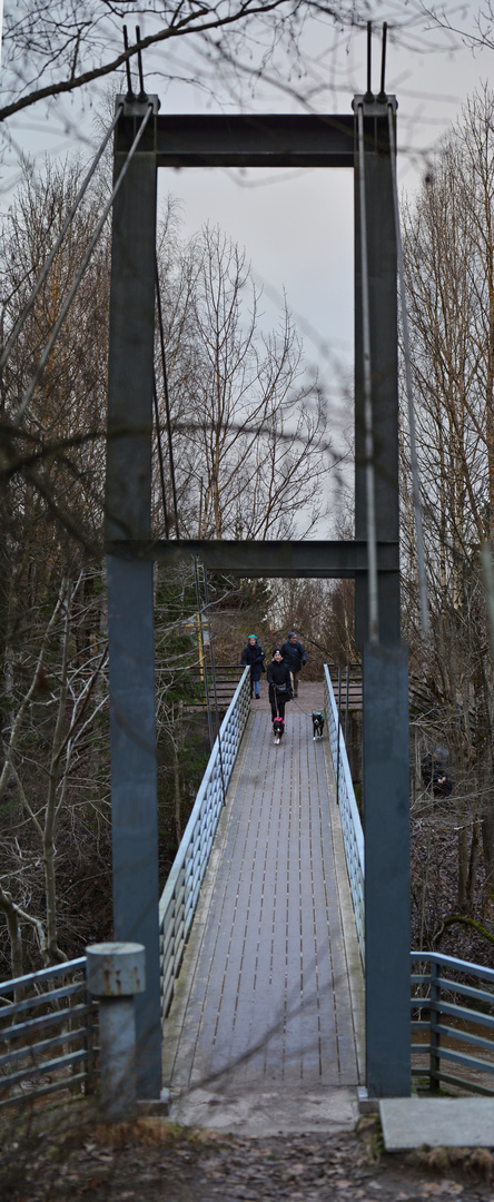 On the bridge over Vantaa river