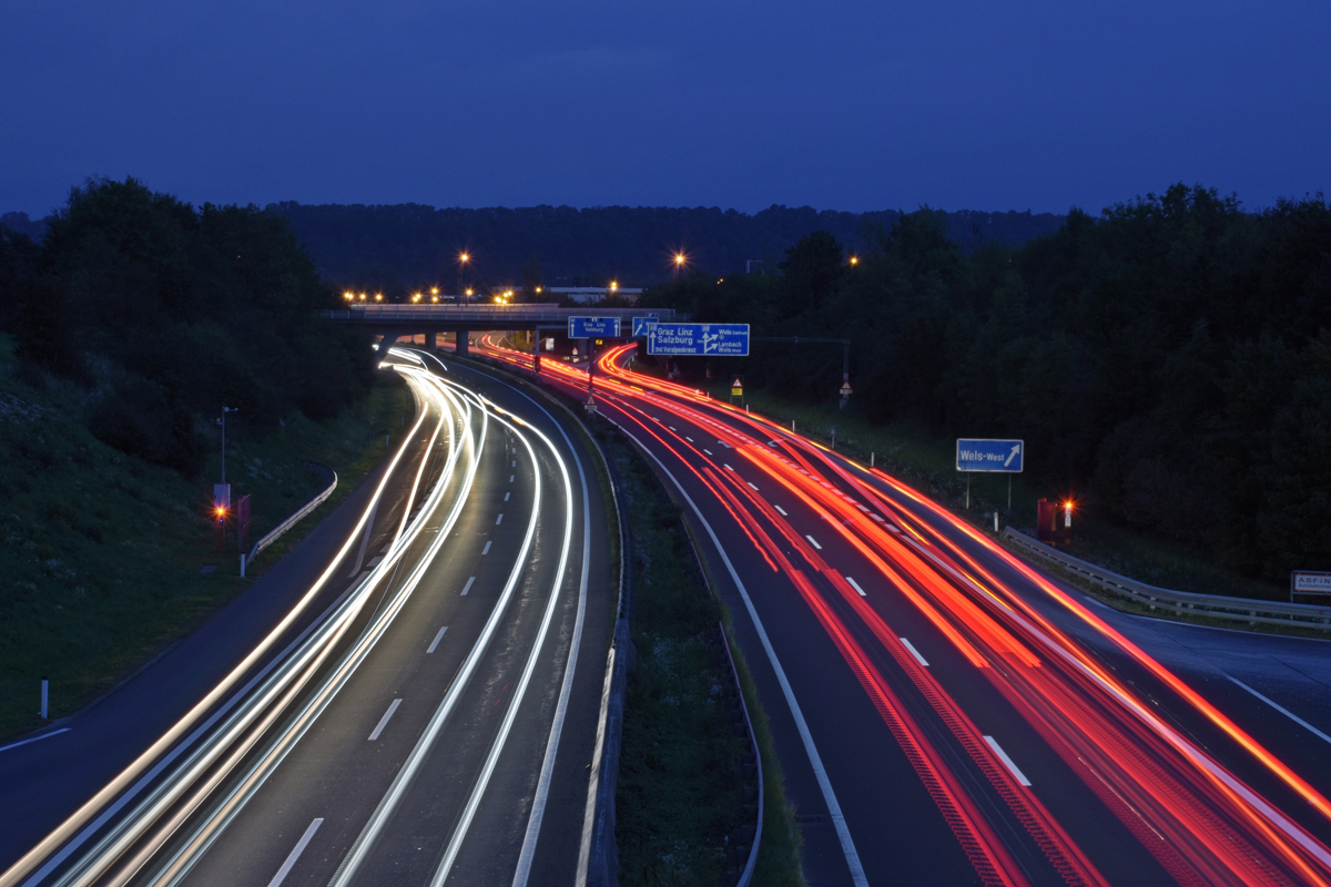 On the motorway...