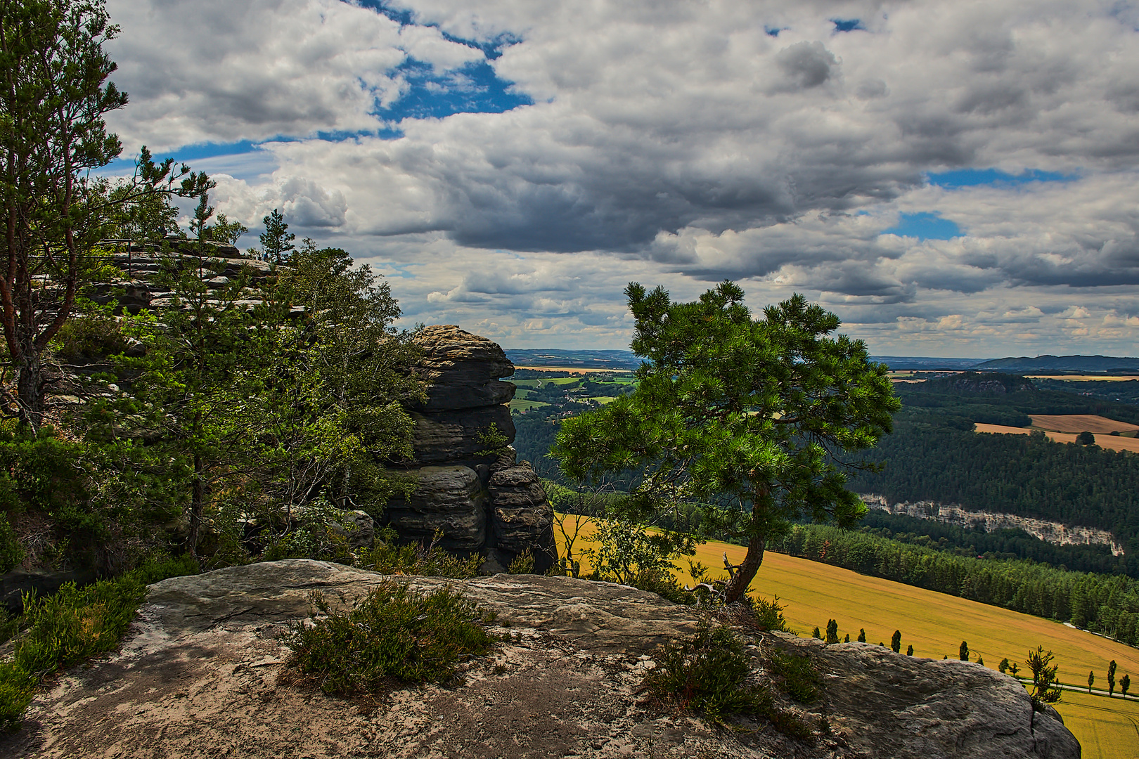 on the mountain Lilienstein...