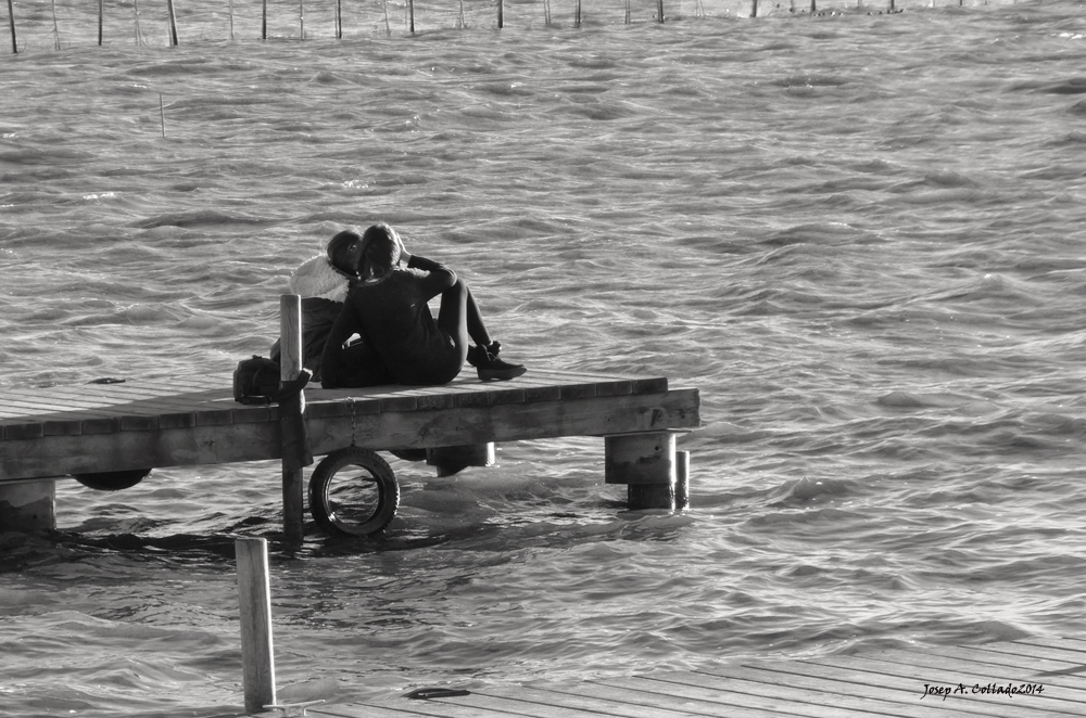 On the pier