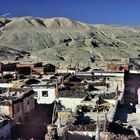 On the residential roofs in Mustang city