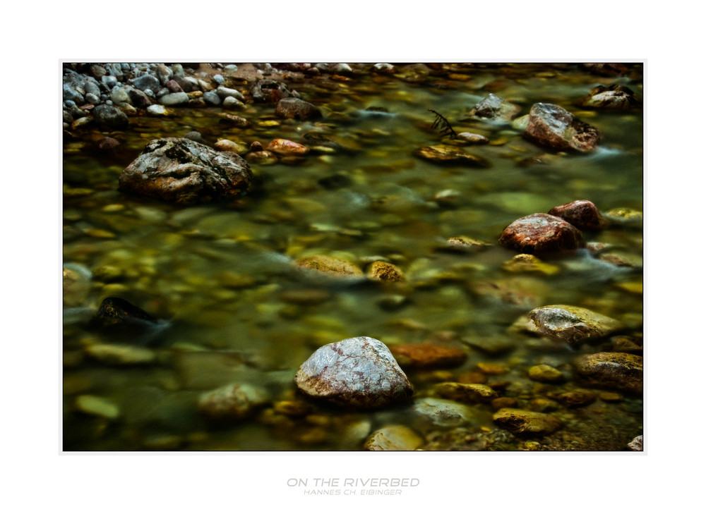 on the riverbed