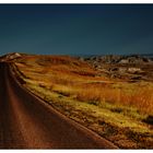 On the road across the Badlands