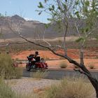 On the road durch das Valley of Fire in Nevada