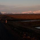 on the road in Iceland