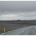 On the road in Iceland.