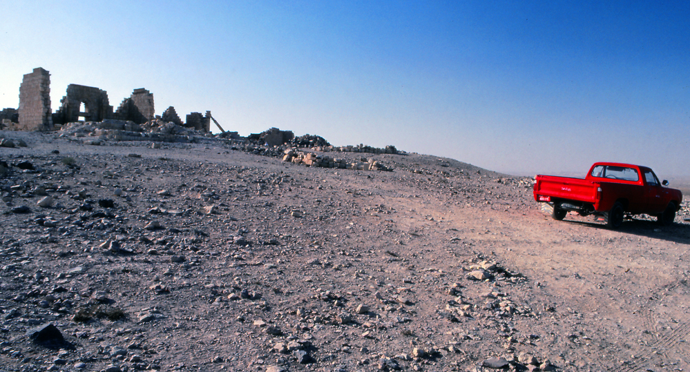 on the road in Jordan