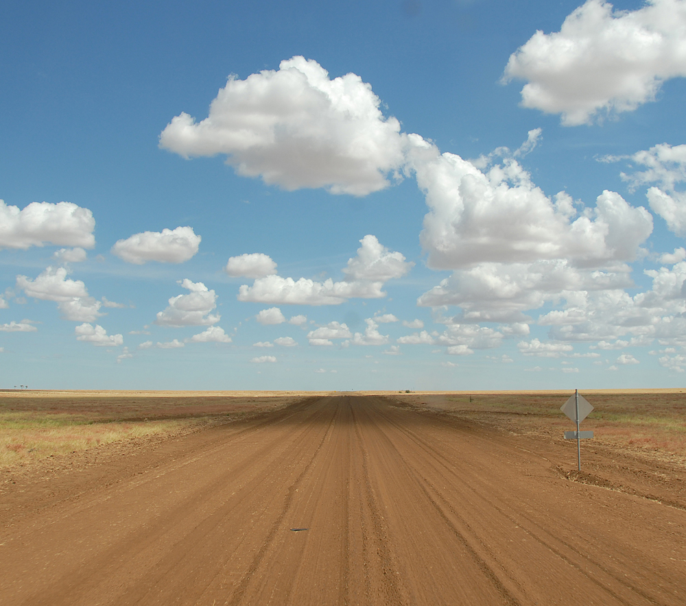 On the road in Outback Queensland