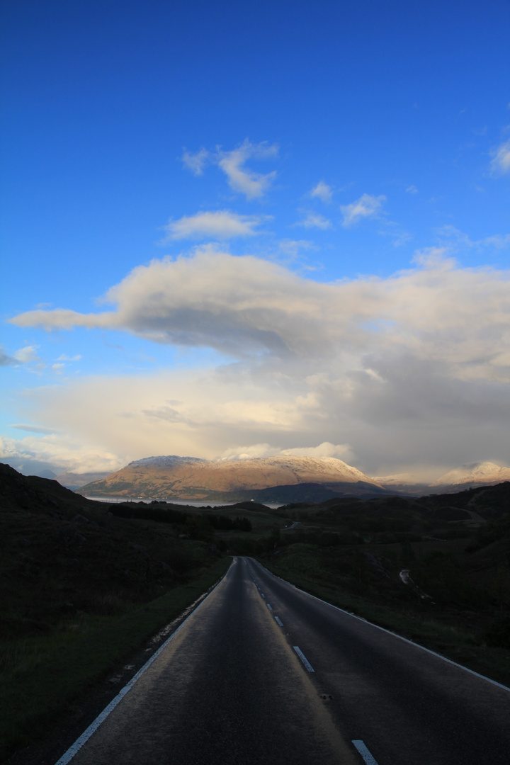 on the road in scotland