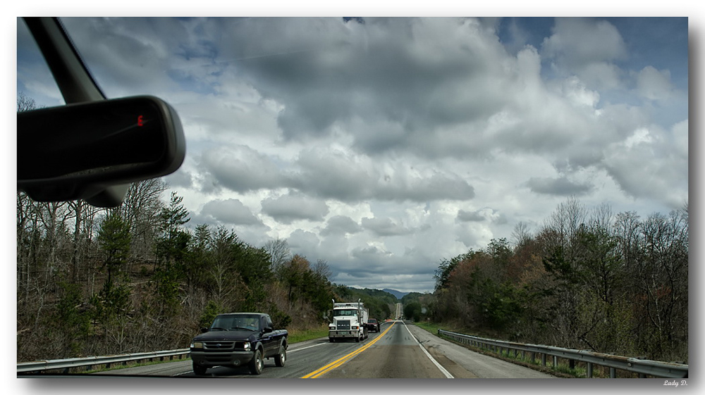 on the road... in the Smoky-Mountains