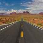 On the road to Monument Valley