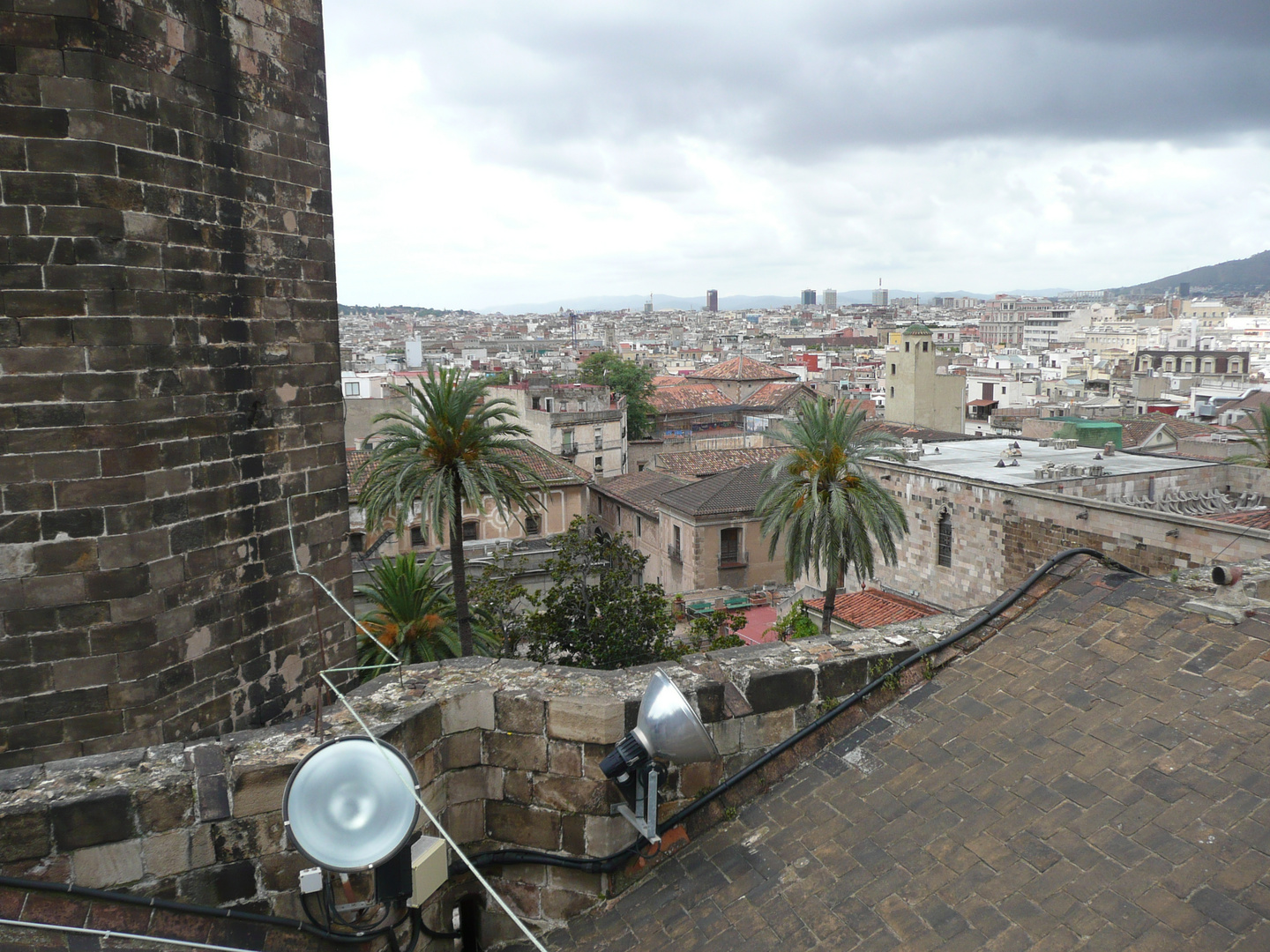 On the roof