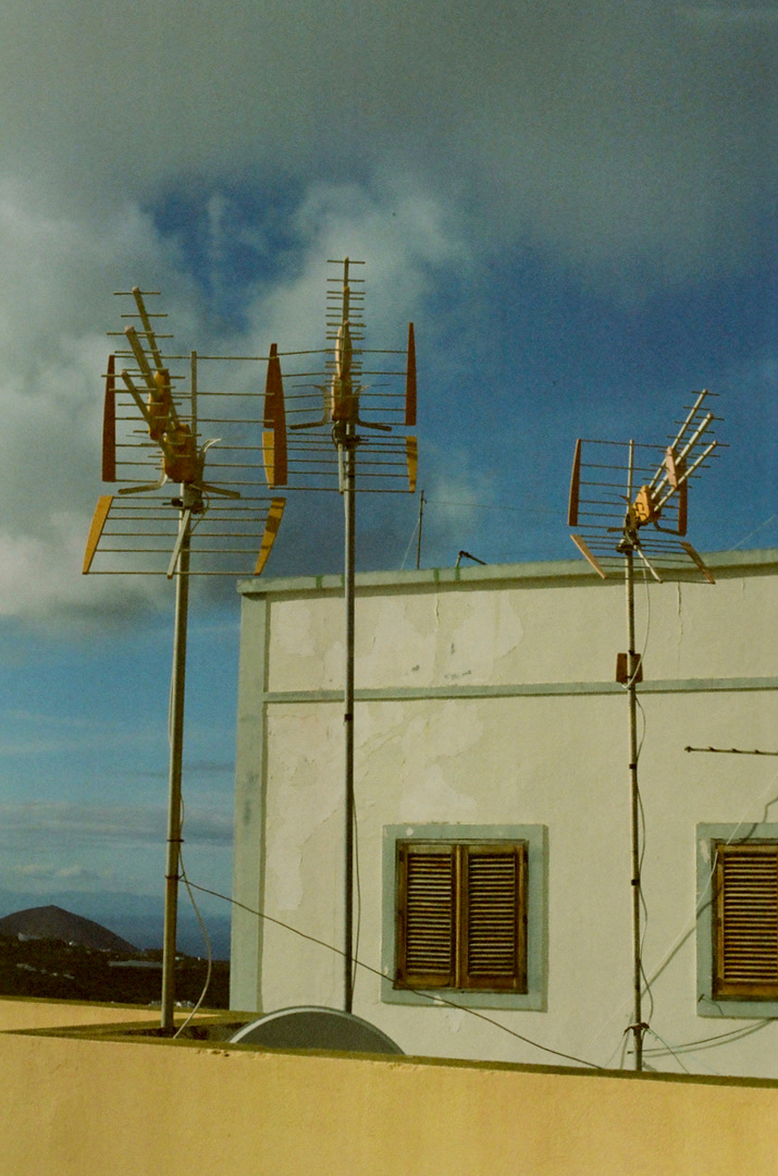 On the roof