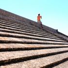 on the roof of the church