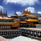 On the roof top of the Potala