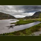 on the shore of a Killarney lake