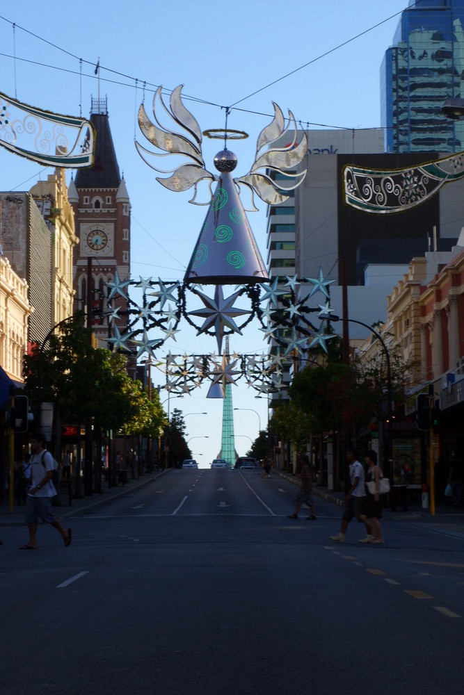 On the street in Perth