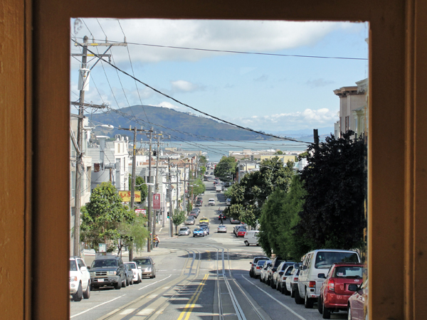 On the streets of San Francisco, from the cable car