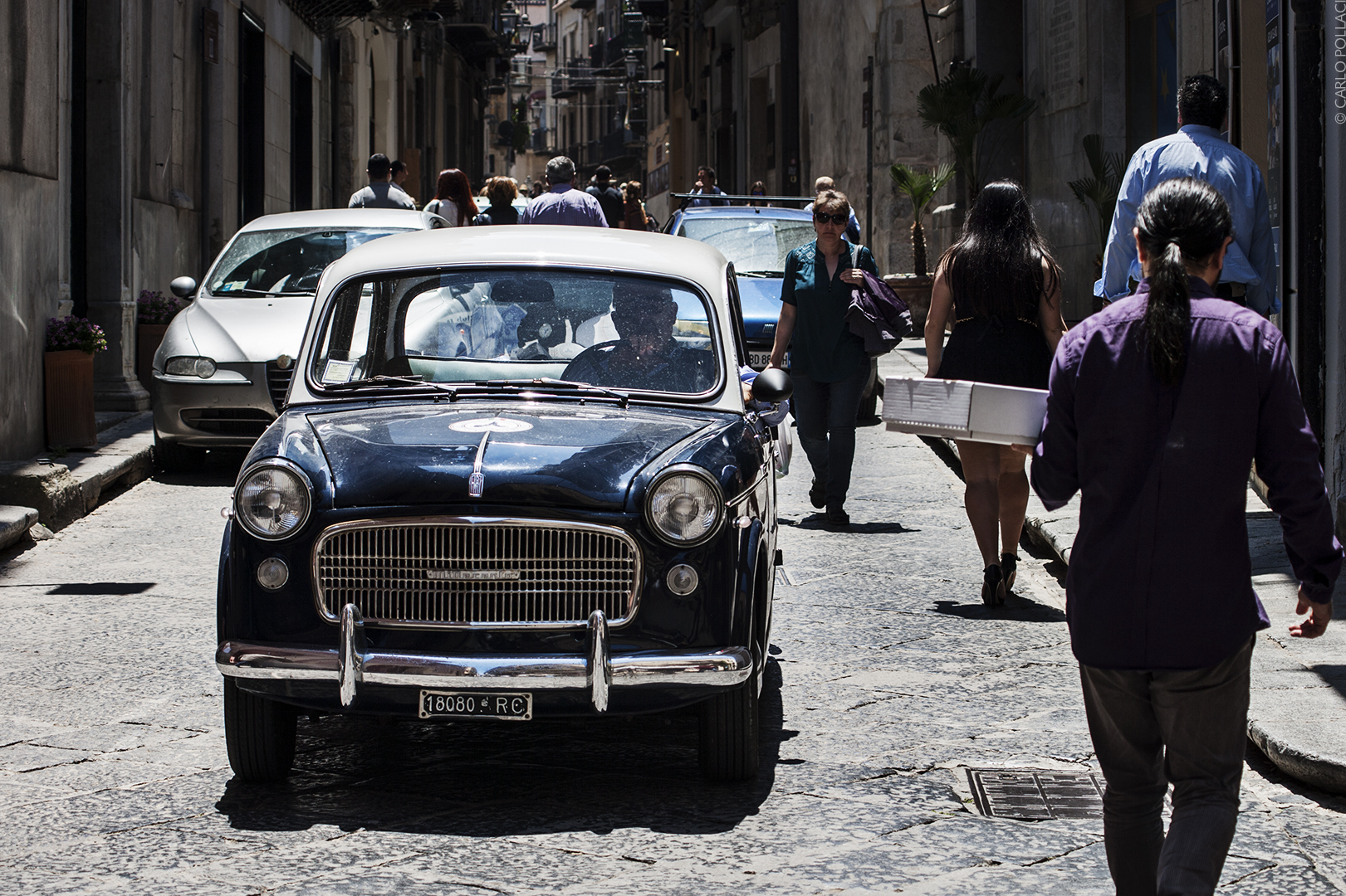 On the streets of the old town