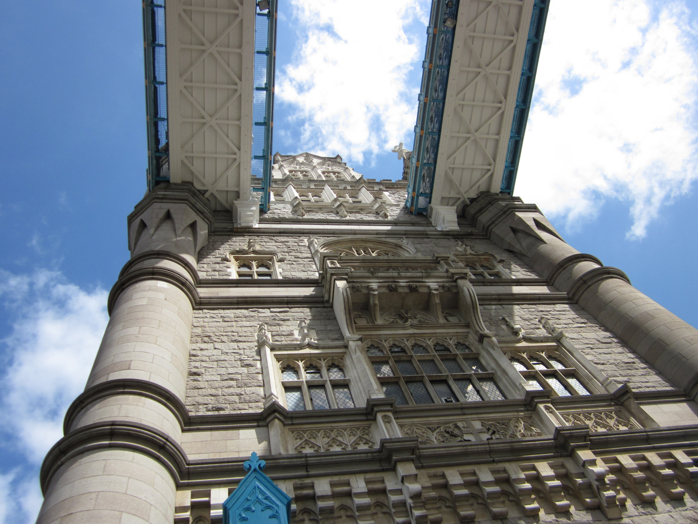 on the tower bridge...look up