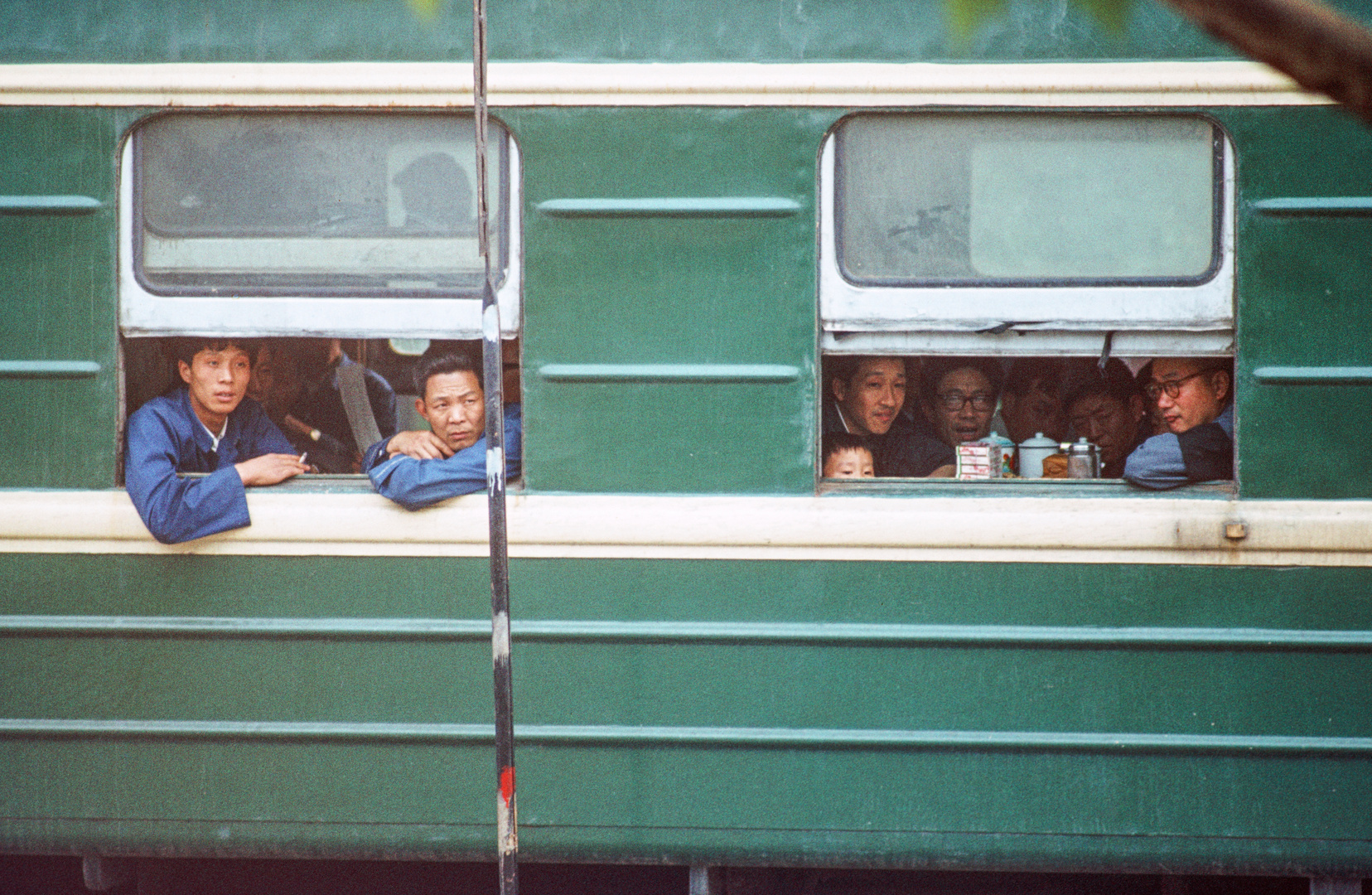 On the train, China 1981