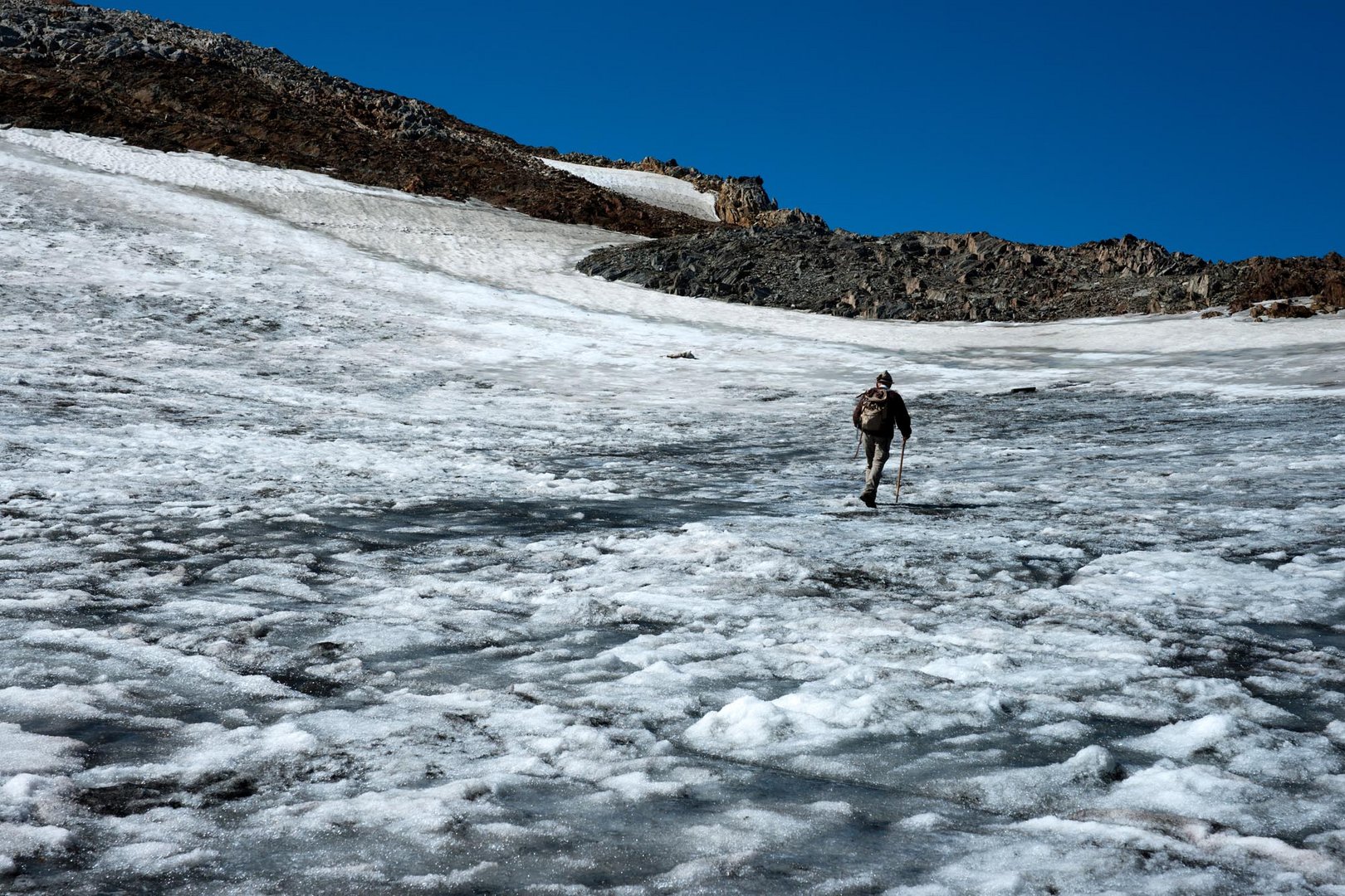 On the way at the Stubaier Gletscher