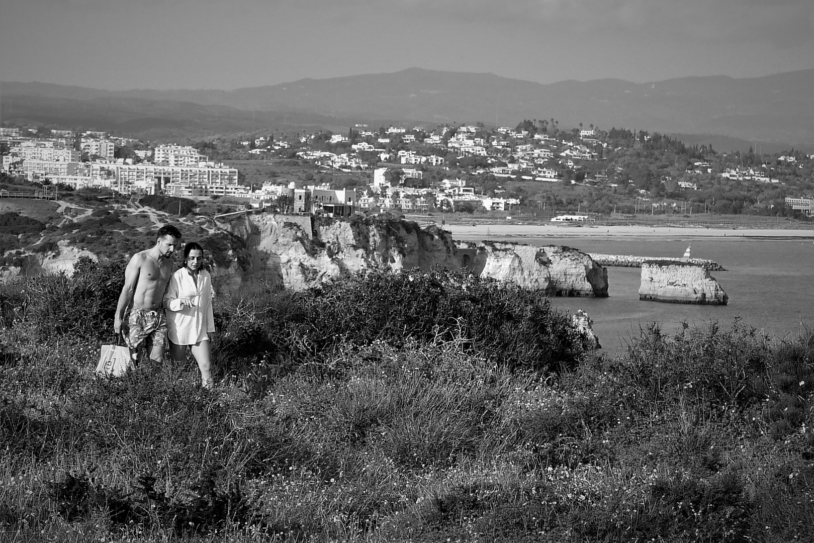 On the way to the beach