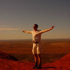 On top of Ayers rock