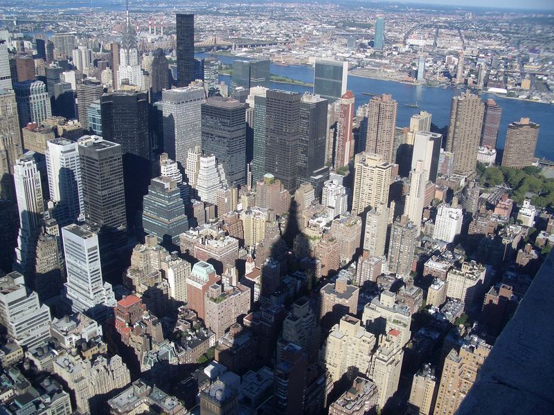 On top of empire state building