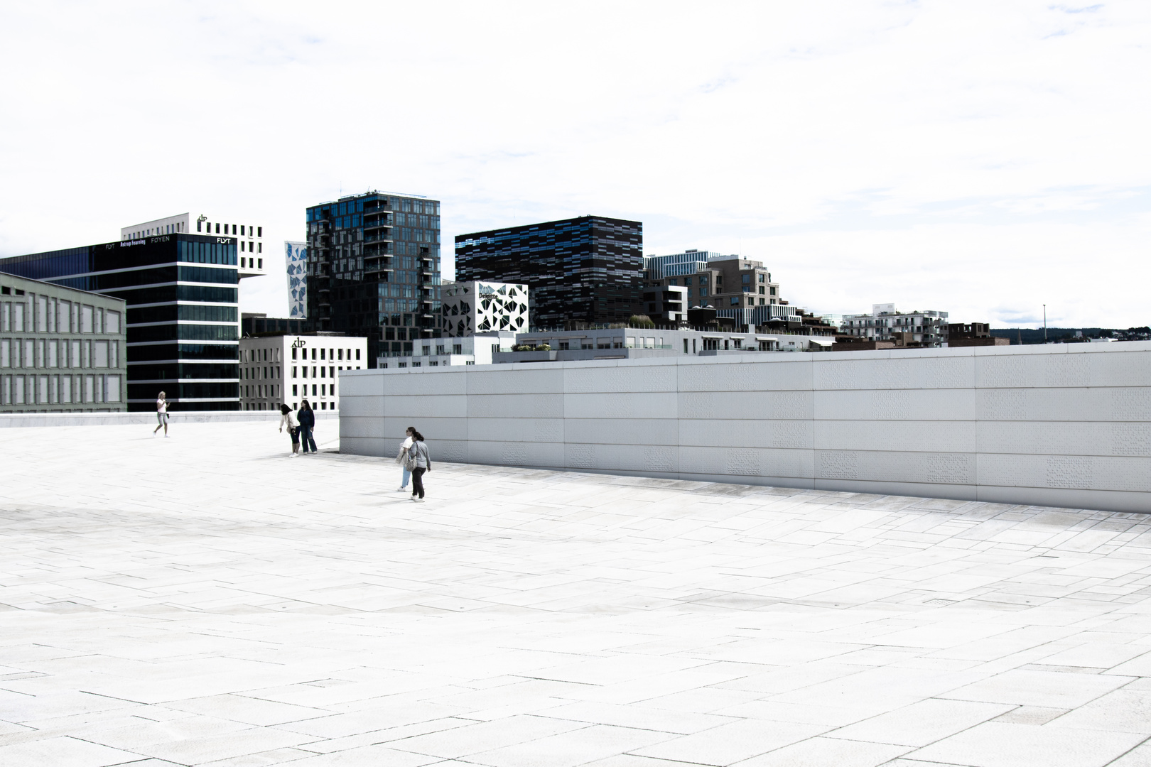 On top of Oslo Opera