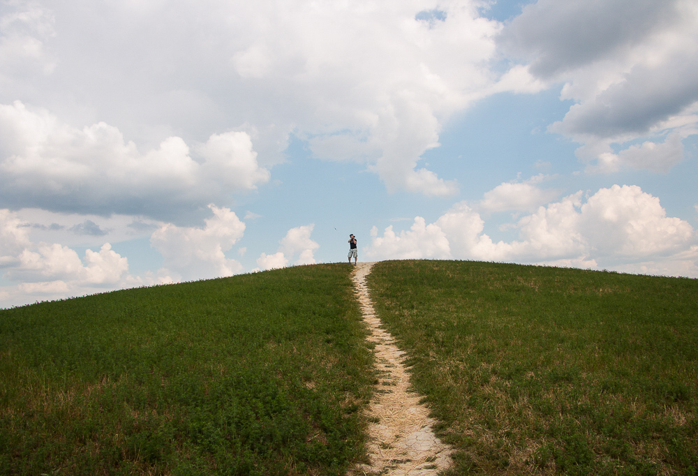 on top of the hill