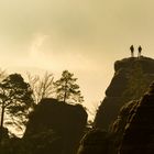 on top of the rocks!