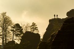 on top of the rocks!