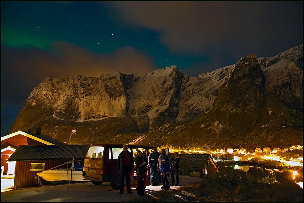 On tour- Polarlichtjagd in Reine