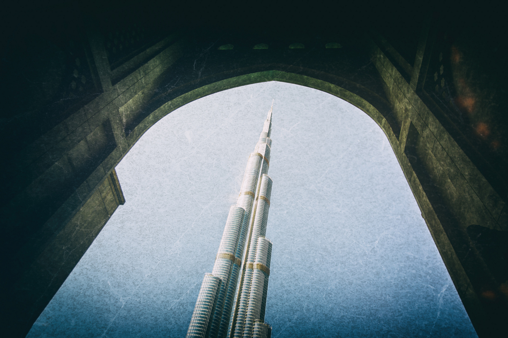 once upon a time (Burj Khalifa; vintage style)