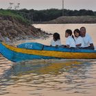 Oncoming traffic on Siem Reap river